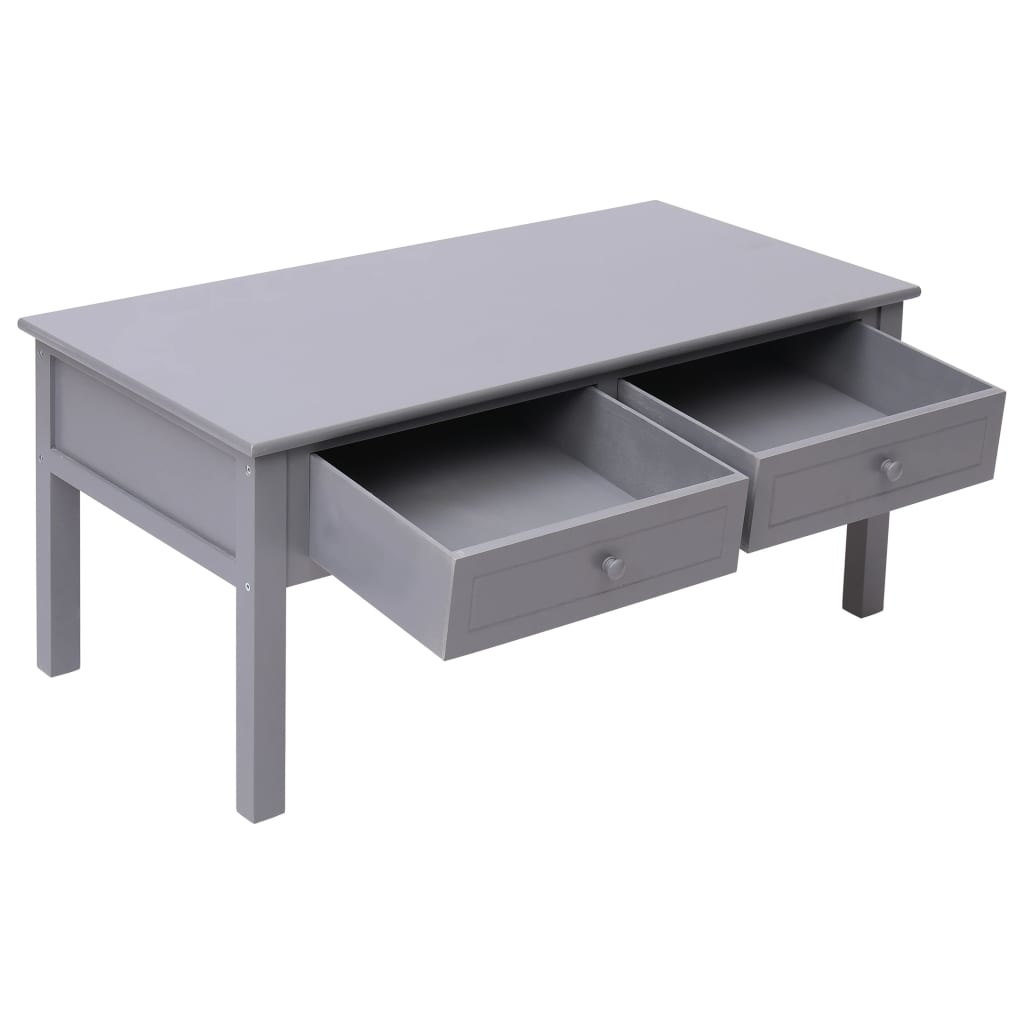 VidaXL Salontafel 100x50x45 cm hout grijs