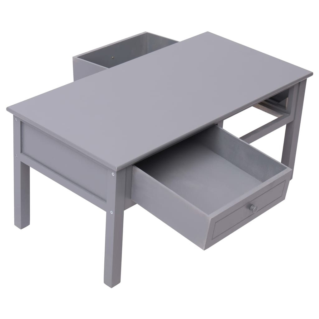 VidaXL Salontafel 100x50x45 cm hout grijs
