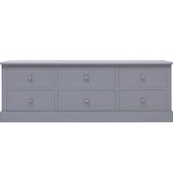 VidaXL Tv-meubel 115x30x40 cm hout donkergrijs