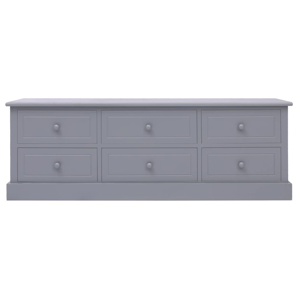 VidaXL Tv-meubel 115x30x40 cm hout donkergrijs