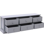 VidaXL Tv-meubel 115x30x40 cm hout donkergrijs