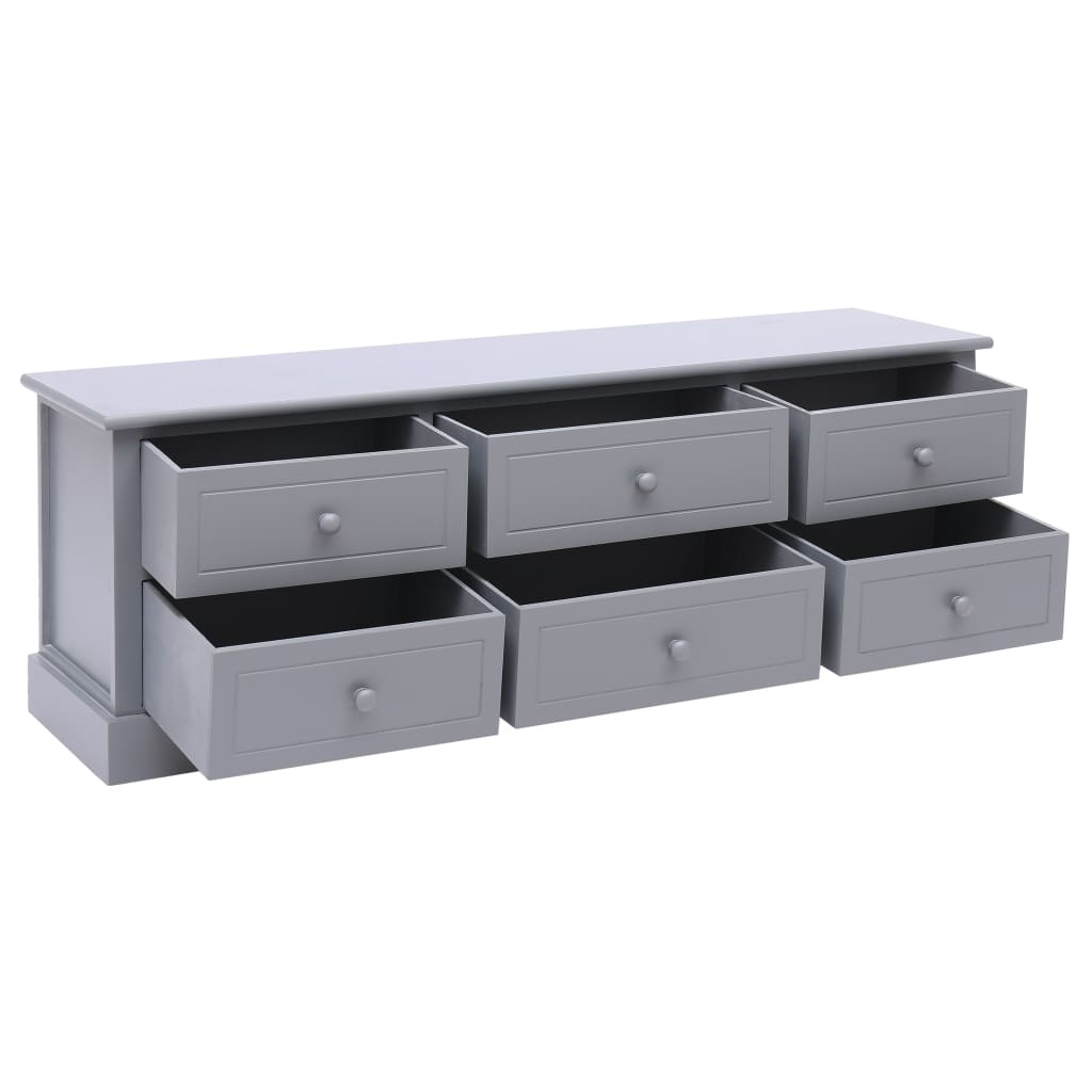 VidaXL Tv-meubel 115x30x40 cm hout donkergrijs