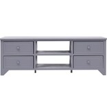 VidaXL Tv-meubel 115x30x40 cm paulowniahout grijs