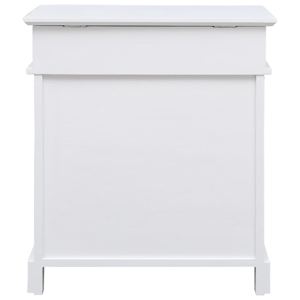 VidaXL Schoenenkast 50x28x58 cm paulowniahout wit