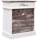 VidaXL Schoenenkast 50x28x58 cm paulowniahout bruin