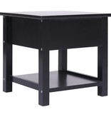 VidaXL Bijzettafel 40x40x40 cm paulowniahout zwart