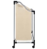 VidaXL Wassorteerder met 3 zakken staal crème