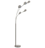 vidaXL Lamp staand 5xE14 200 cm zilverkleurig