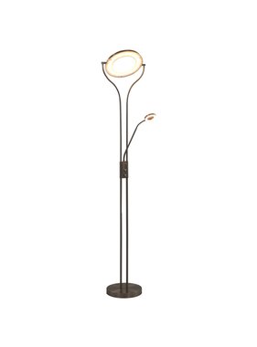 VidaXL Lamp staand 18 W dimbaar 180 cm zilverkleurig