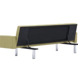 VidaXL Slaapbank met armleuning polyester groen