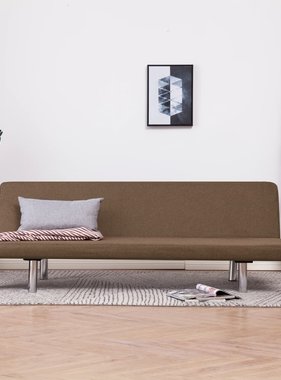 VidaXL Slaapbank polyester bruin