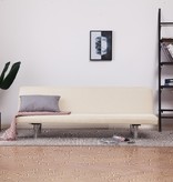 VidaXL Slaapbank polyester crème