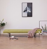 VidaXL Slaapbank met twee kussens polyester groen