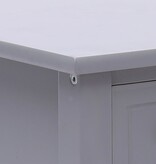 VidaXL Bijzettafel 40x40x40 cm paulowniahout grijs