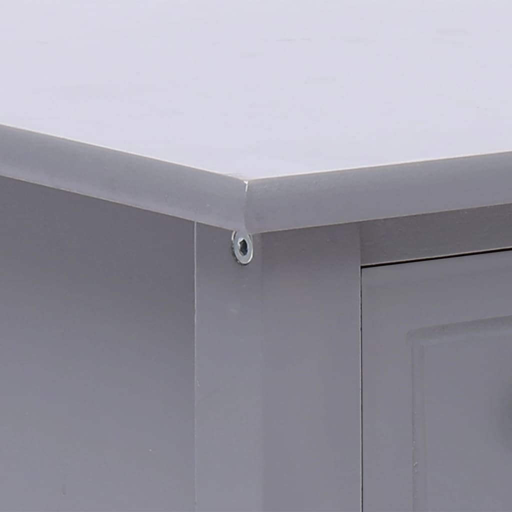 VidaXL Bijzettafel 40x40x40 cm paulowniahout grijs