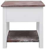 VidaXL Bijzettafel 40x40x40 cm paulowniahout bruin