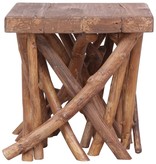 VidaXL Salontafel takken 40x40x40 cm massief hout