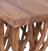 VidaXL Salontafel takken 40x40x40 cm massief hout