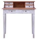 VidaXL Schrijftafel met lades 90x50x101 cm massief gerecycled hout