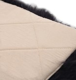 VidaXL Stoelkussens 2 st 40x40 cm echt schapenvacht donkergrijs