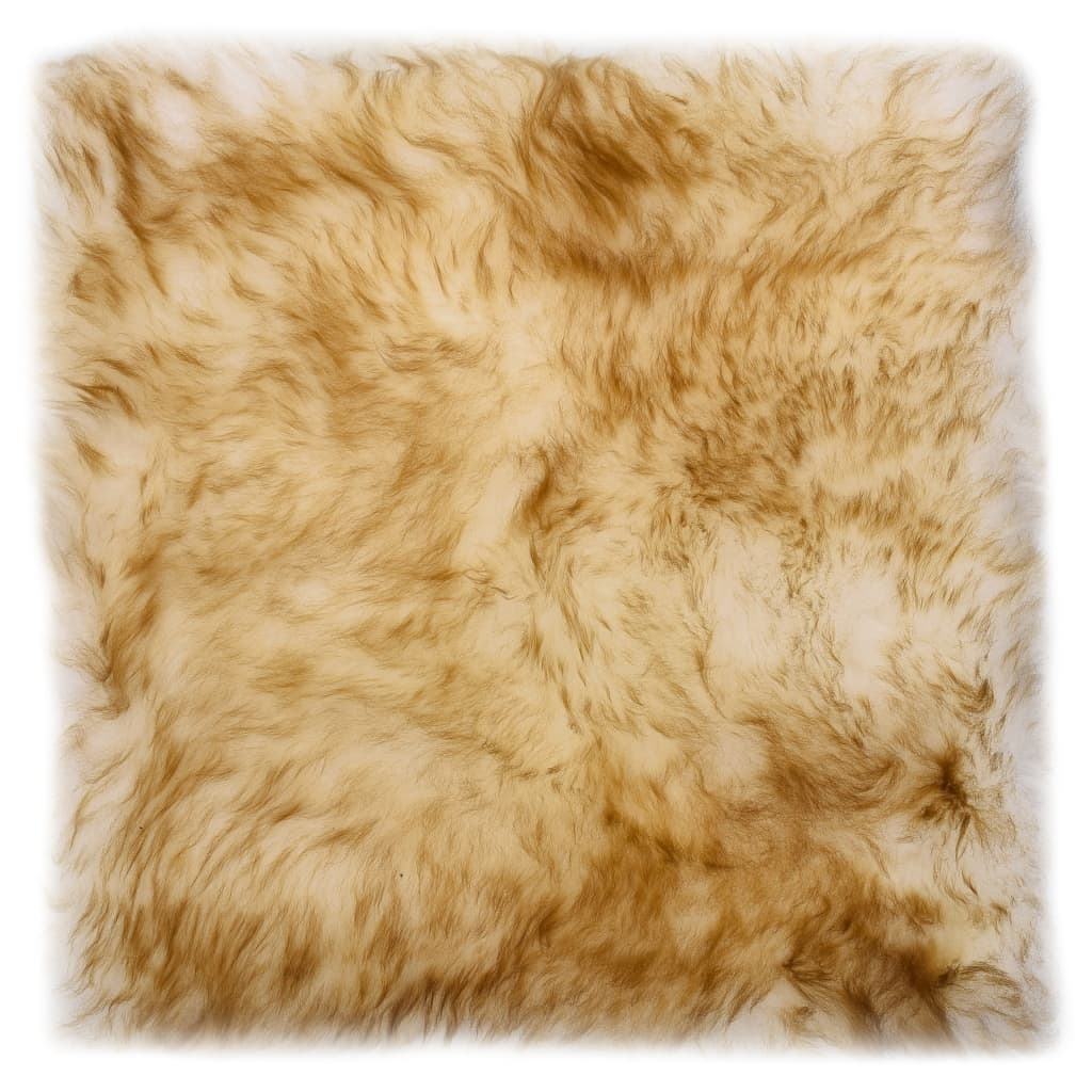 VidaXL Stoelkussens 2 st 40x40 cm echt schapenvacht gemêleerd bruin
