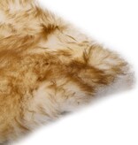 VidaXL Stoelkussens 2 st 40x40 cm echt schapenvacht gemêleerd bruin