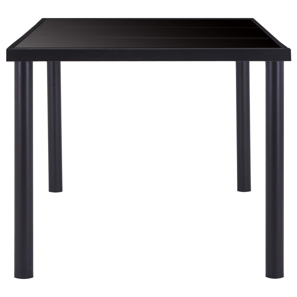 VidaXL Eettafel 180x90x75 cm gehard glas zwart