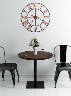 VidaXL Wandklok 58 cm metaal rood