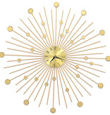 VidaXL Wandklok 70 cm metaal goudkleurig