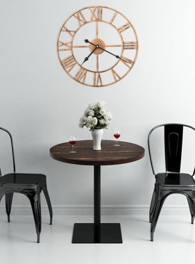 VidaXL Wandklok 40 cm metaal goudkleurig