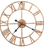 VidaXL Wandklok 40 cm metaal goudkleurig
