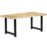 vidaXL Eettafel 180x90x76 cm massief mangohout