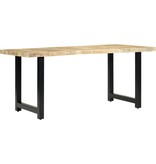 vidaXL Eettafel 180x90x76 cm massief mangohout