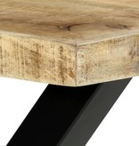 vidaXL Eettafel 180x90x76 cm massief mangohout