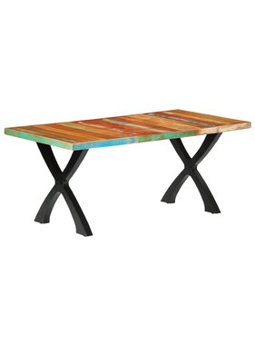 vidaXL Eettafel 180x90x76 cm massief gerecycled hout