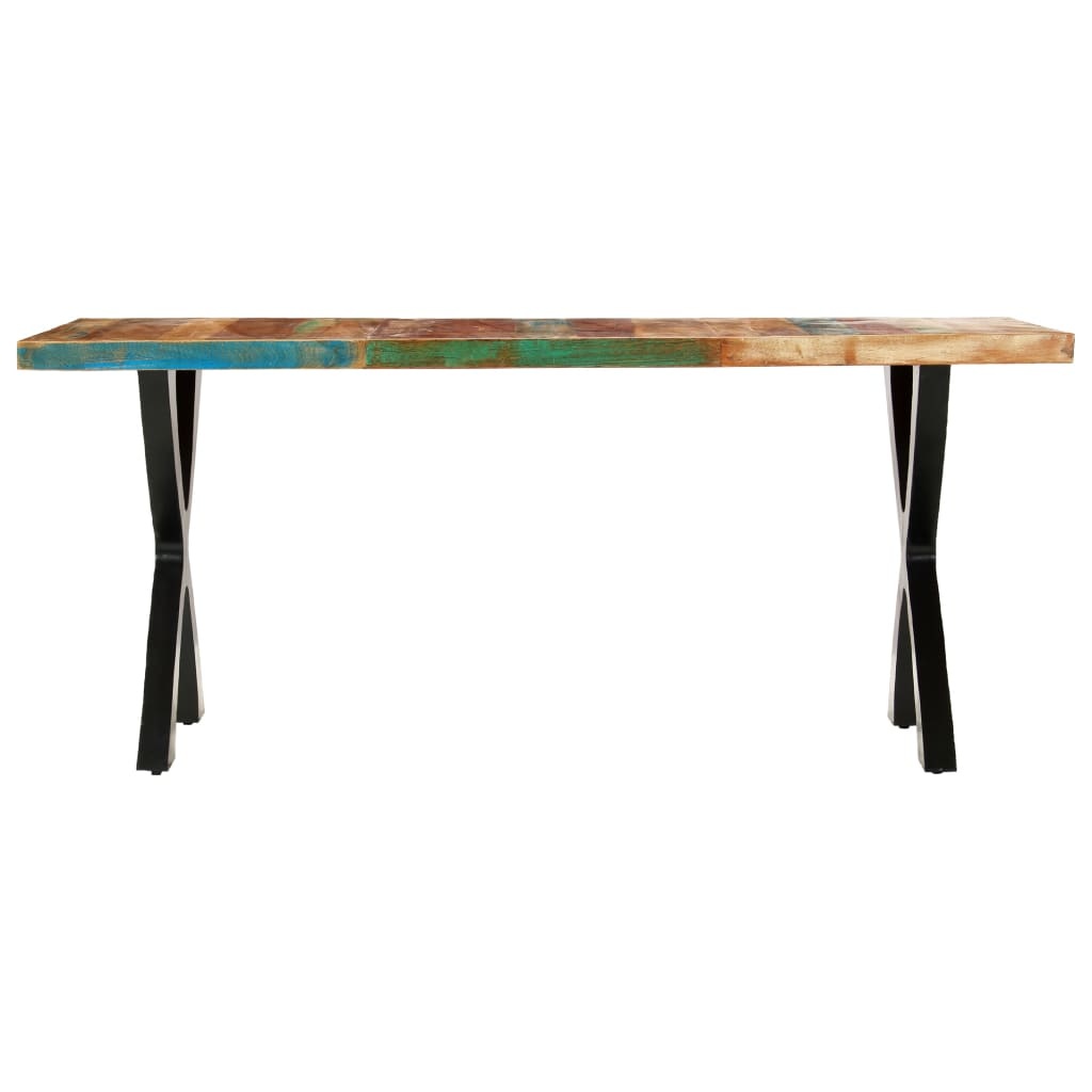 vidaXL Eettafel 180x90x76 cm massief gerecycled hout