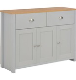 VidaXL Dressoir 112x35x81 cm grijs