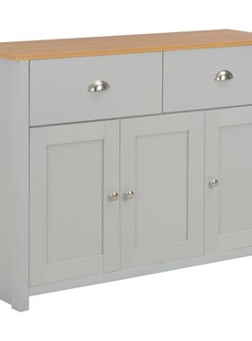 VidaXL Dressoir 112x35x81 cm grijs