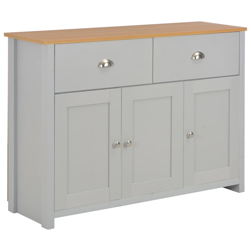 VidaXL Dressoir 112x35x81 cm grijs