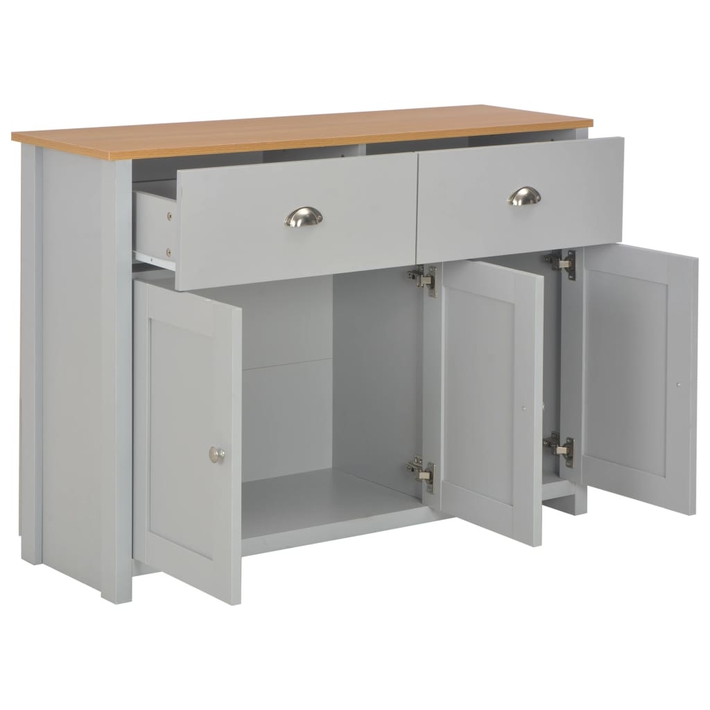 VidaXL Dressoir 112x35x81 cm grijs