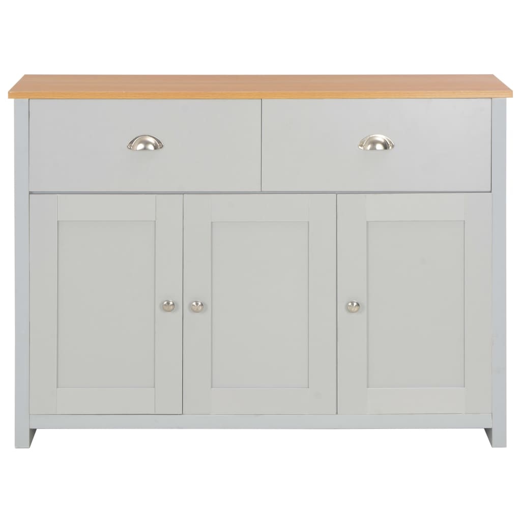 VidaXL Dressoir 112x35x81 cm grijs