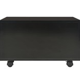 vidaXL Salontafel 60x60x35 cm spaanplaat hoogglans zwart