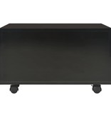 VidaXL Salontafel 60x60x35 cm spaanplaat hoogglans zwart