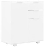 VidaXL Dressoir 71x35x76 cm spaanplaat hoogglans wit