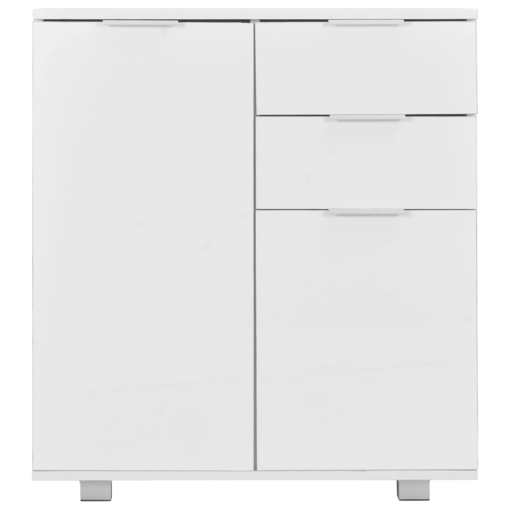 VidaXL Dressoir 71x35x76 cm spaanplaat hoogglans wit