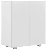 VidaXL Dressoir 71x35x76 cm spaanplaat hoogglans wit