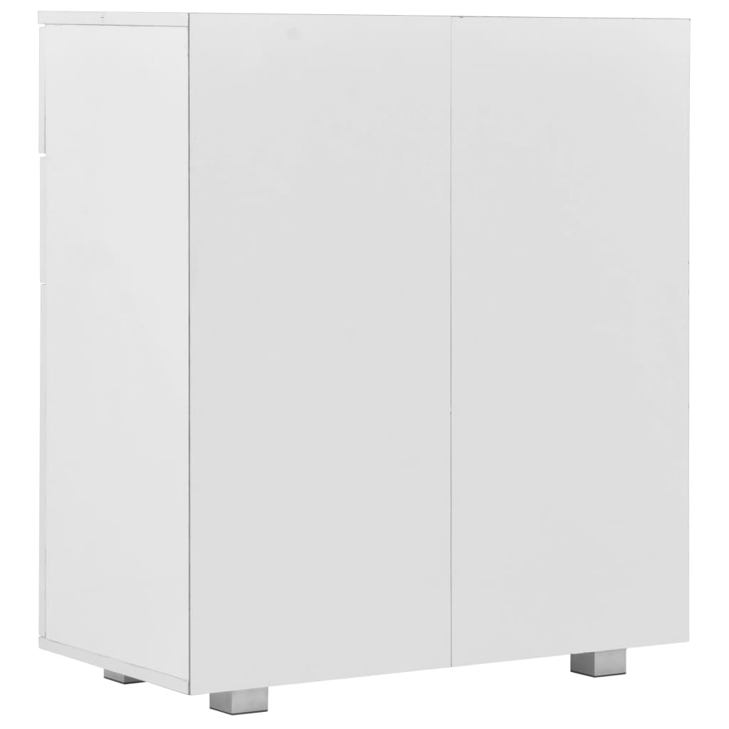 VidaXL Dressoir 71x35x76 cm spaanplaat hoogglans wit