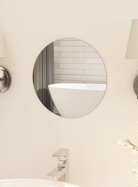 VidaXL Spiegel rond frameloos 30 cm glas