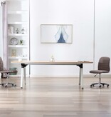 VidaXL Eetkamerstoelen 2 st stof taupe