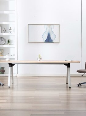 VidaXL Eetkamerstoelen 2 st stof taupe